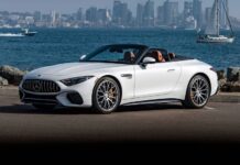 Mercedes Benz AMG SL55 Cabriolet del 2023, un convertible para disfrutar el camino